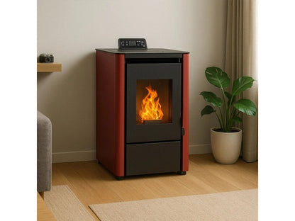 Sannover Pelletofen Anita 7,6 kW Bordeaux