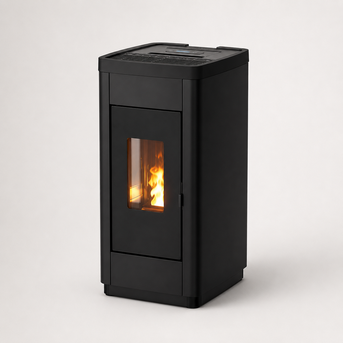 Freepoint Pelletofen LIFE Stahl Schwarz-Gold 8,5 kW