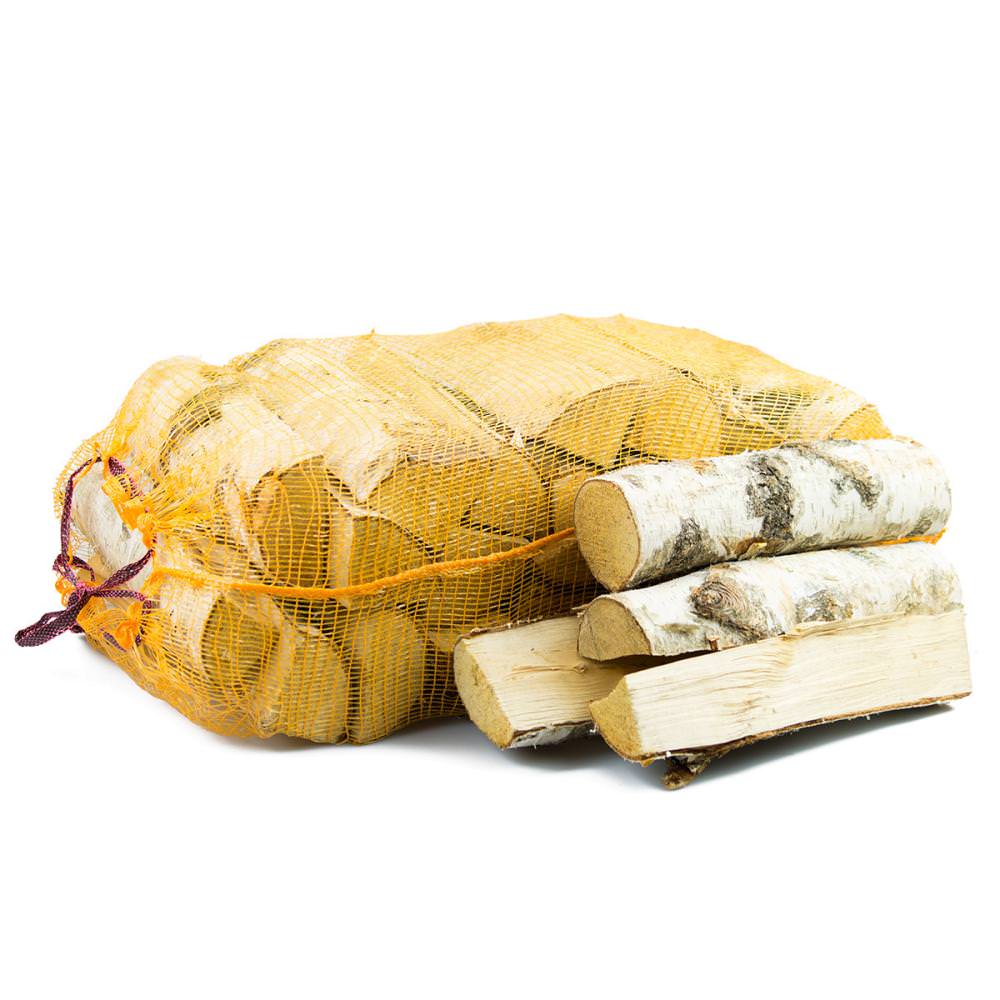 Kaminholz Birke 28cm im Sack 36 x 40L Sack