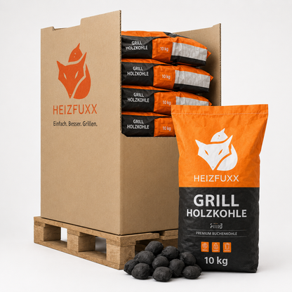 Heizfuxx Grillbriketts 10kg x 20 Sack 200kg Palette