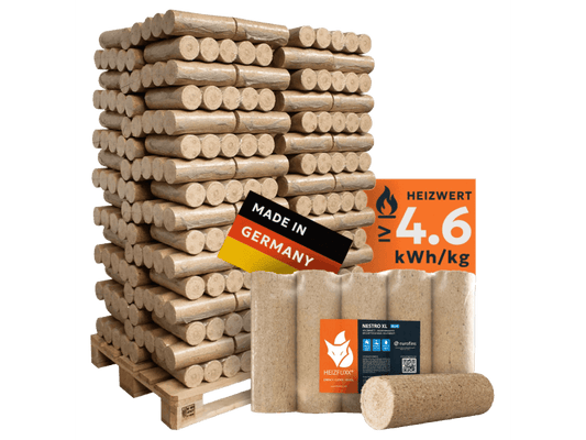 Pressholzbriketts – 1.000 kg – 66 PackungeN