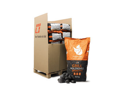 Heizfuxx Grillbriketts 10kg x 20 Sack 200kg Palette