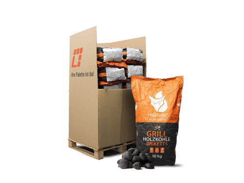 Heizfuxx Grillbriketts 10kg x 20 Sack 200kg Palette