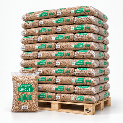 Moulin Bois Energie Holzpellets – 65 × 15 kg Palette – ENplus A1 & PEFC