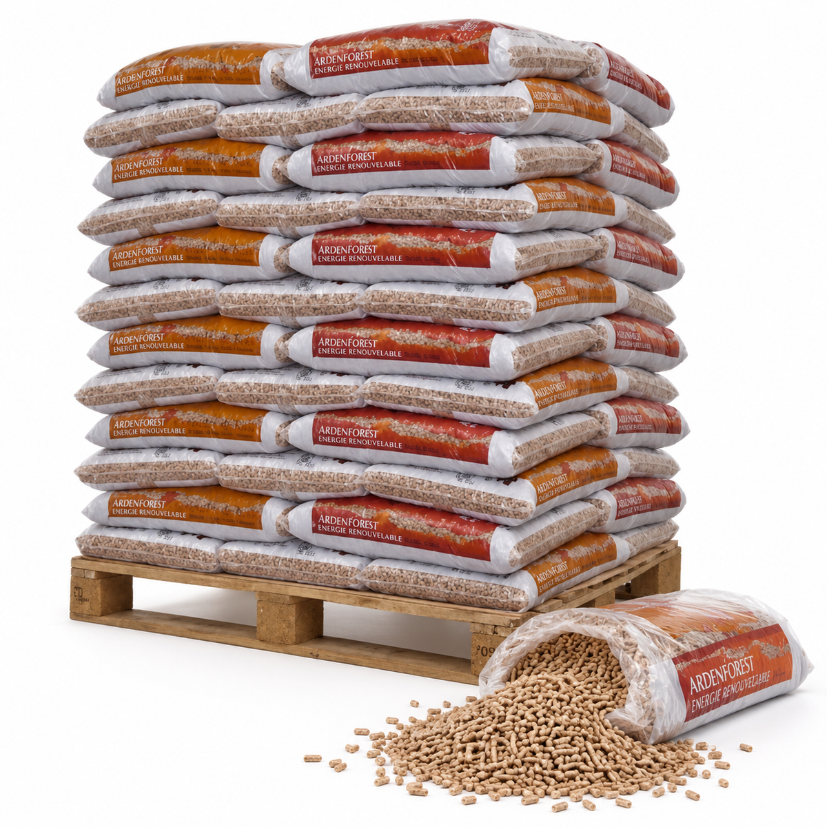 WOODSTOCK Holzpellets – 78 × 15 kg Palette – 100 % Nadelholz