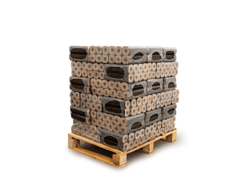 Heizfuxx PiniKay Octagon Holzbriketts Hartholz 10kg x 30 Gebinde 300kg Palette
