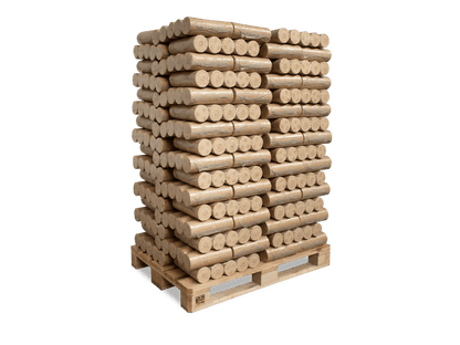 Heizfuxx Nestro XL Blue Holzbriketts Nadelholz 10kg x 96 Gebinde 960kg Palette