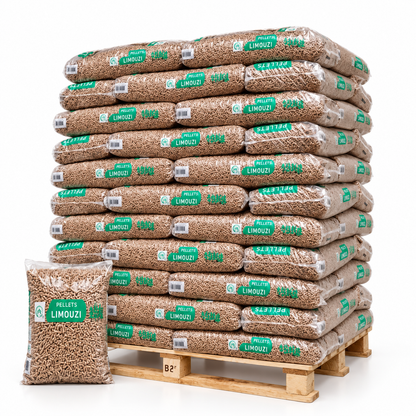 Valboval Holzpellets – 65 × 15 kg Palette – 100 % Nadelholz, DINplus
