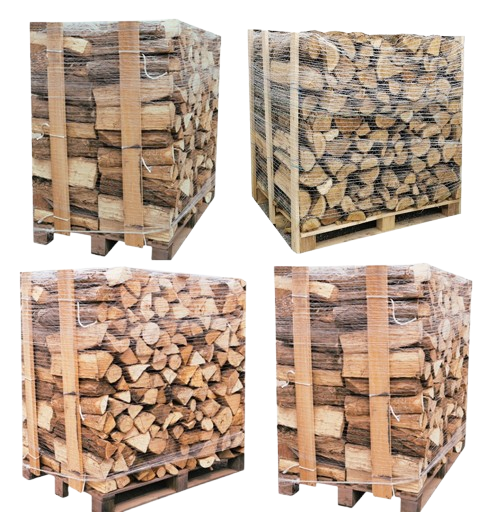 Kaminholz 25 cm – 4 Paletten mit insgesamt 12 Ster – Hartholzmischung