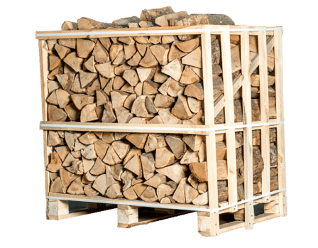Kaminholz – 45 cm – Mischung Hartholz (Eiche, Buche, Hainbuche, Esche) – Palette 2 M³ – 2.6 Ster