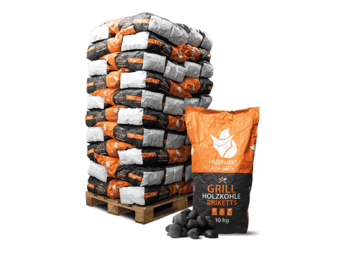 Heizfuxx Grillbriketts 10kg x 60 Sack 600kg Palette