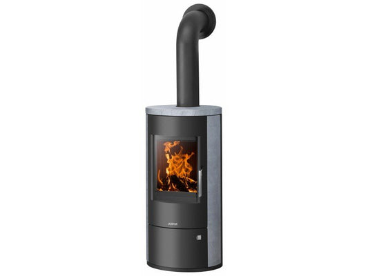 Justus Dauerbrand Kaminofen Austin 5 Speckstein-Verkleidung Schwarz 5 kW